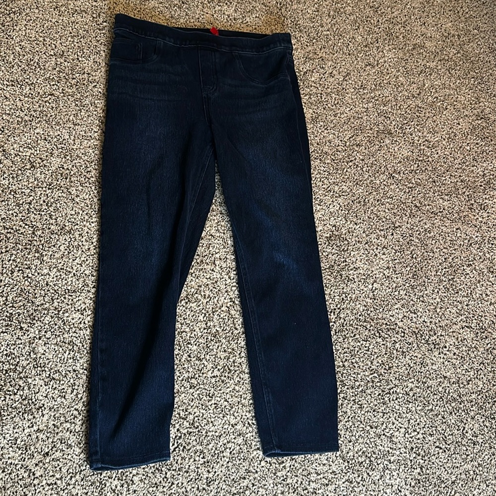 SPANX Dark Wash Blue Jeggings